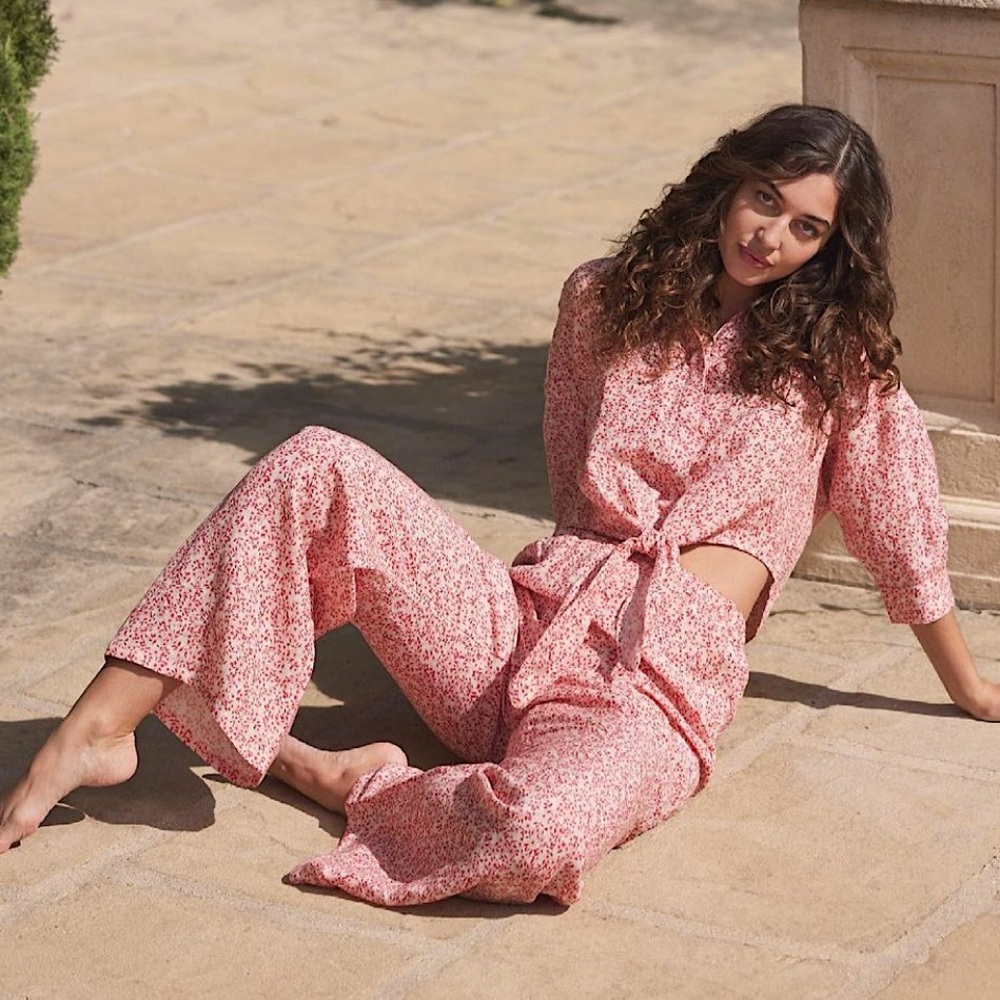 Hermoza Pink Floral Top and Pants